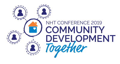 2019 NHT Conference logo - Community Development together